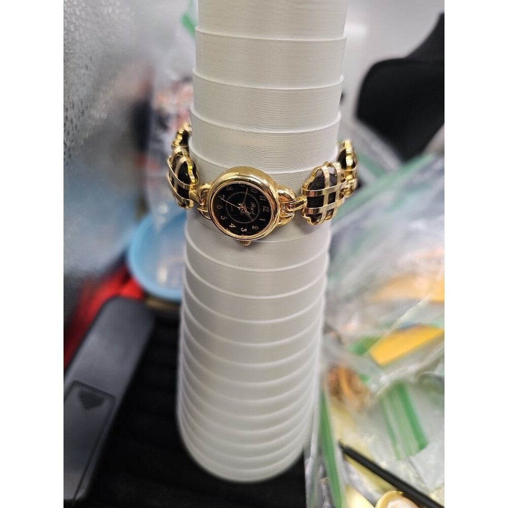 watches for women Lot Of 2 Pearl Brand 6.5 Inches Bracelet Style Goldtone